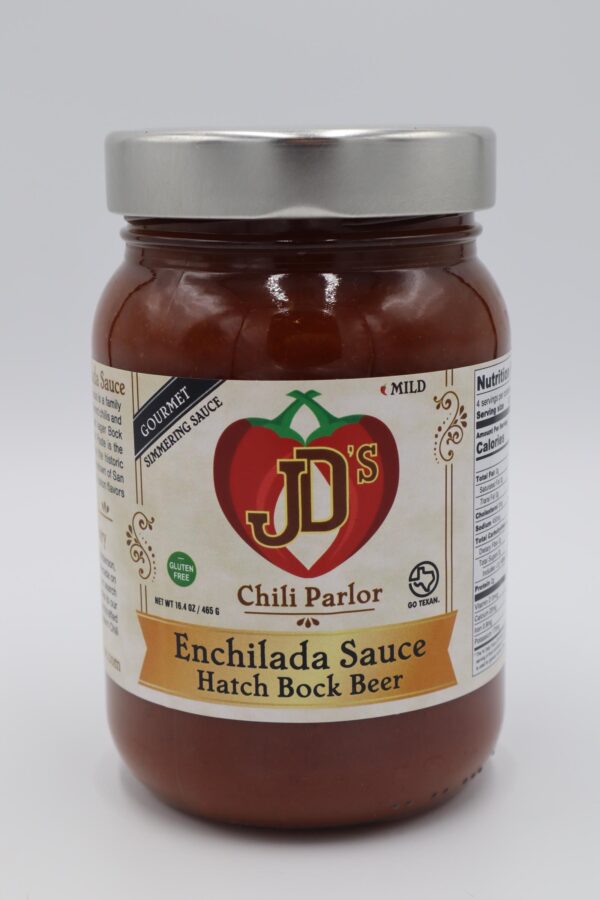 JD's Chili Parlor Hatch Bock Beer Enchilada Sauce