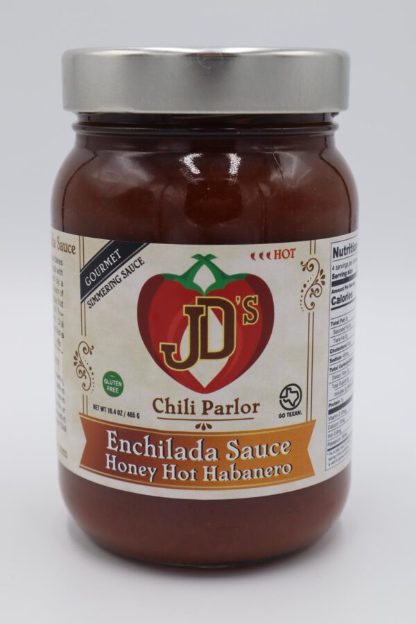 JD's Chili Parlor Honey Hot Habanero Enchilada Sauce